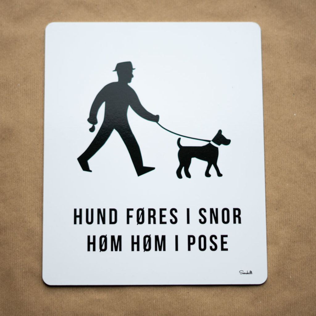 Hund i Høm i pose - skilt • Særskilt