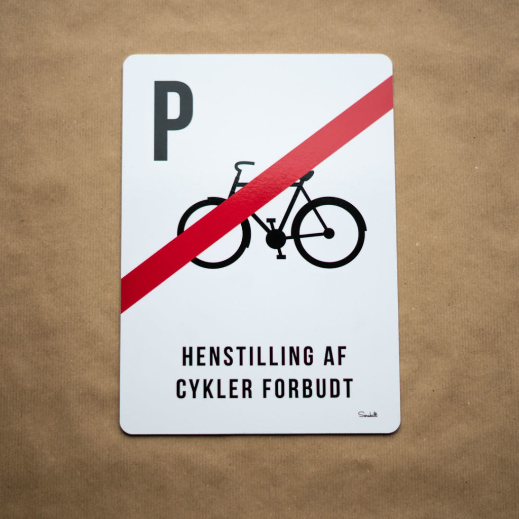 P Henstilling af cykler - skilt Særskilt